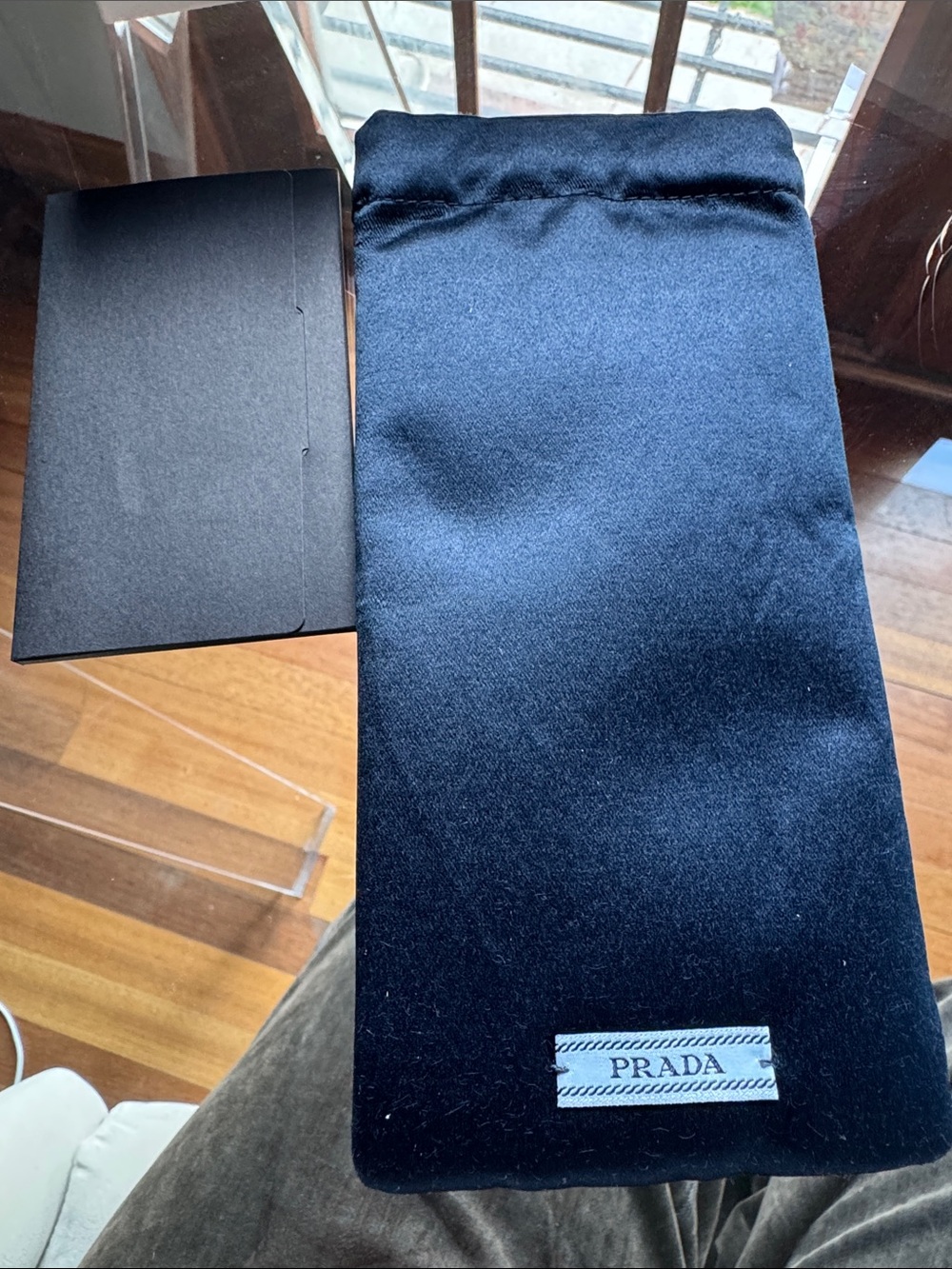 Prada Black Fabric Sunglasses Pouch and Box Set - Picture 10 of 12
